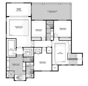 Cedar model home elevation 1 floorplan 2