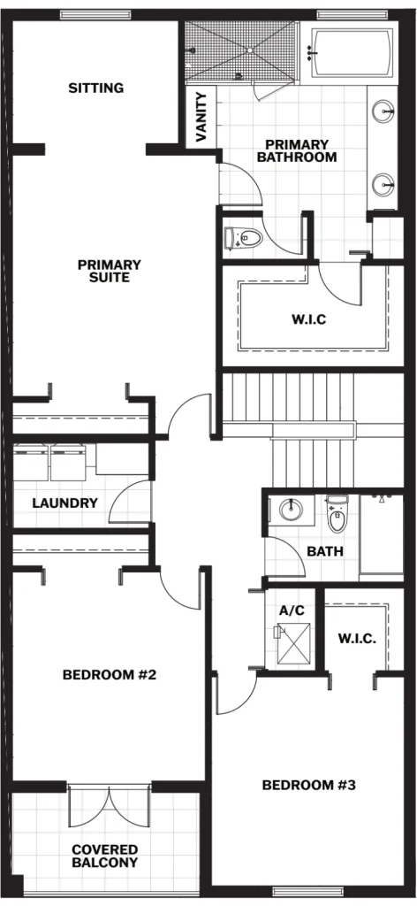 Model B second floor
