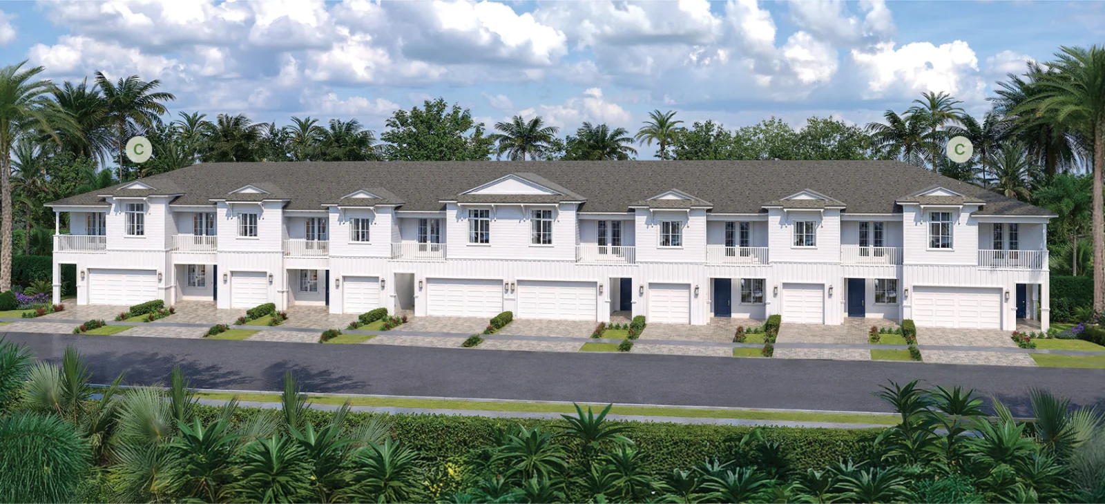 Model C, Eight-unit building